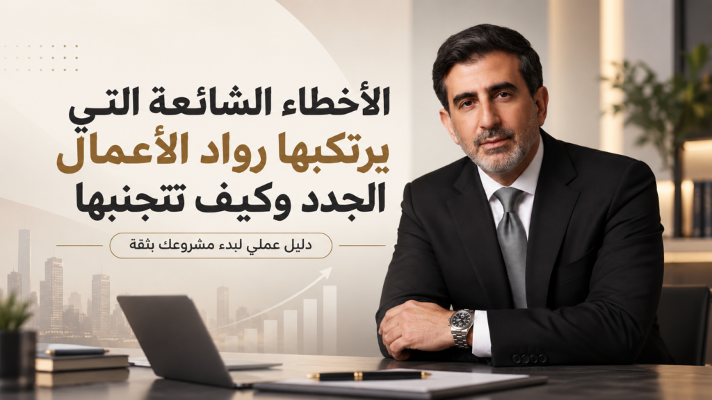 الأخطاء الشائعة التي يرتكبها رواد الأعمال الجدد وكيف تتجنبها