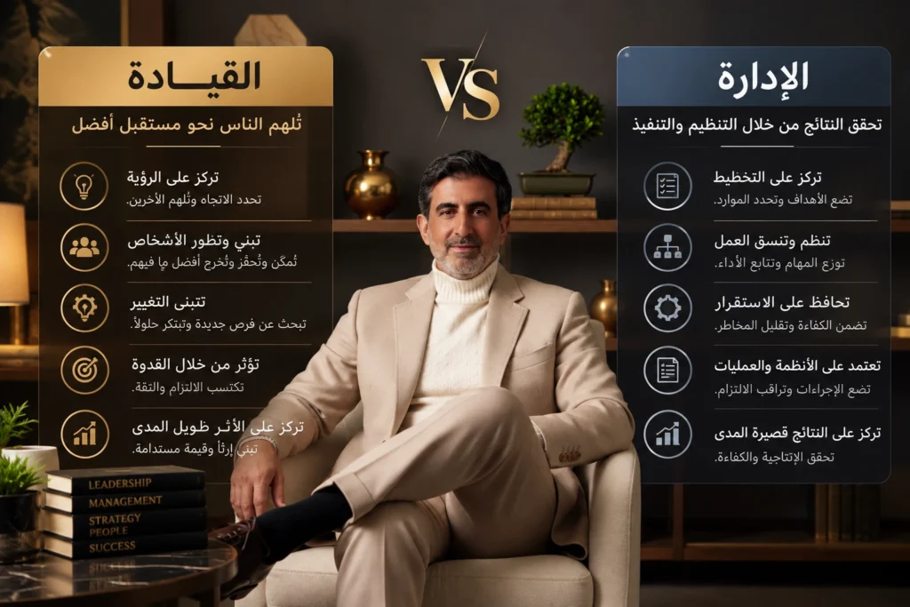 القيادة مقابل الإدارة: ما الفرق؟